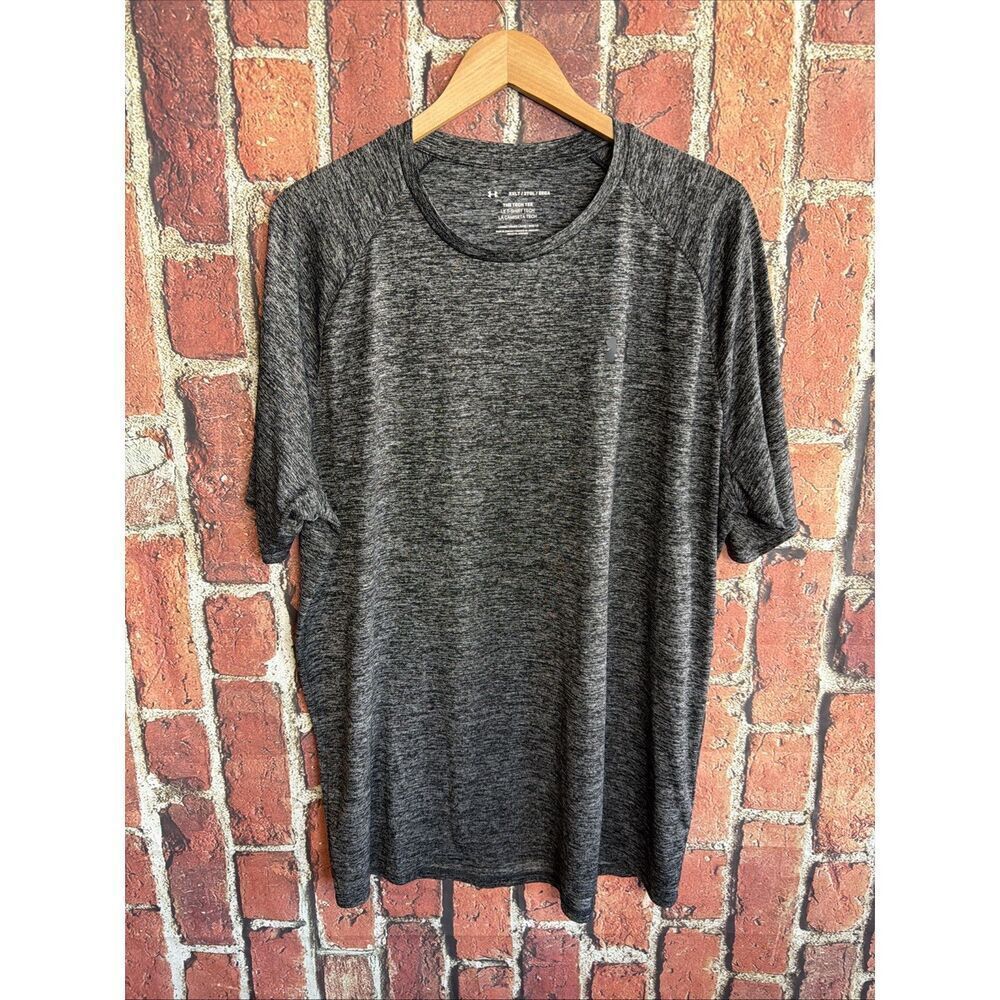 Under Armour Loose Tech Tee Men's T-Shirt Size 2XLT Gray Tall